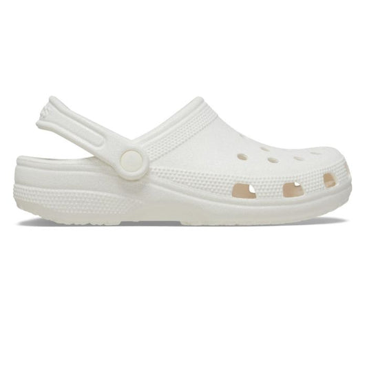 Classic Glitter Clog-White