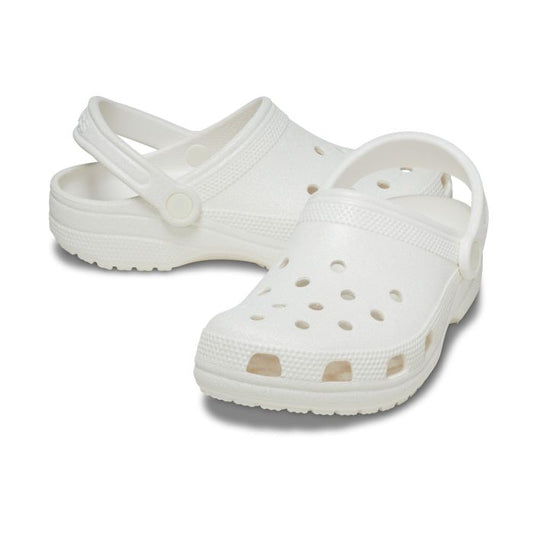 Classic Glitter Clog-White