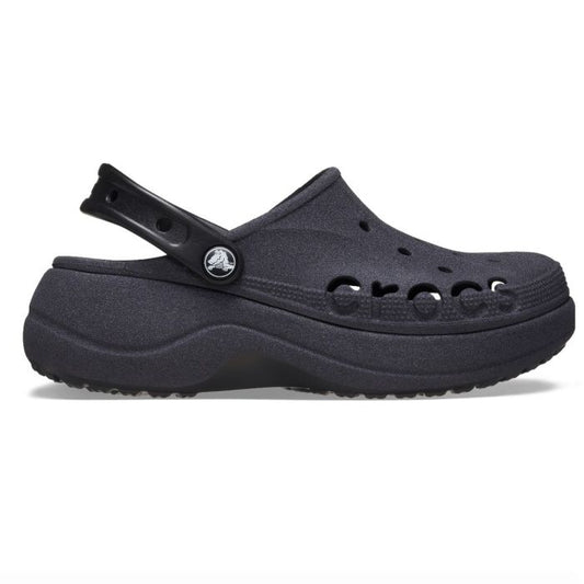 Baya Platform Glitter Clog Black