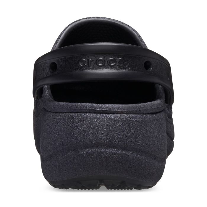 Baya Platform Glitter Clog Black