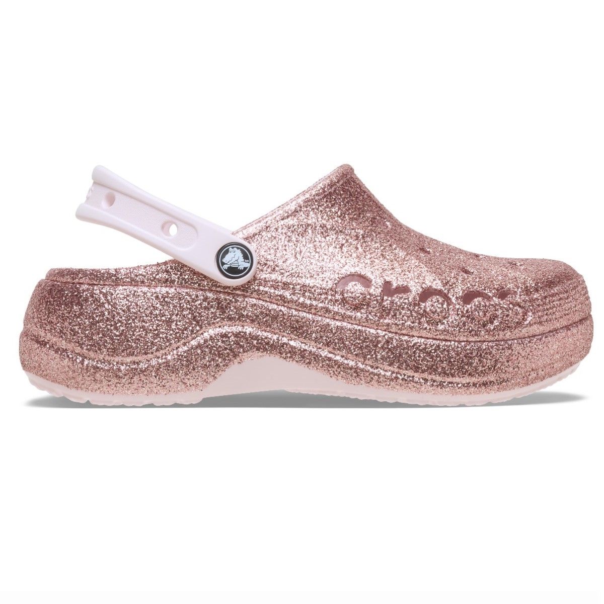 Baya Platform Glitter Clog Barely Pink