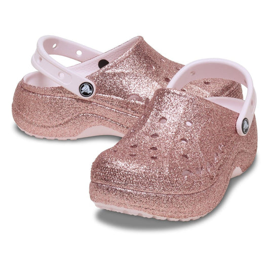 Baya Platform Glitter Clog Barely Pink