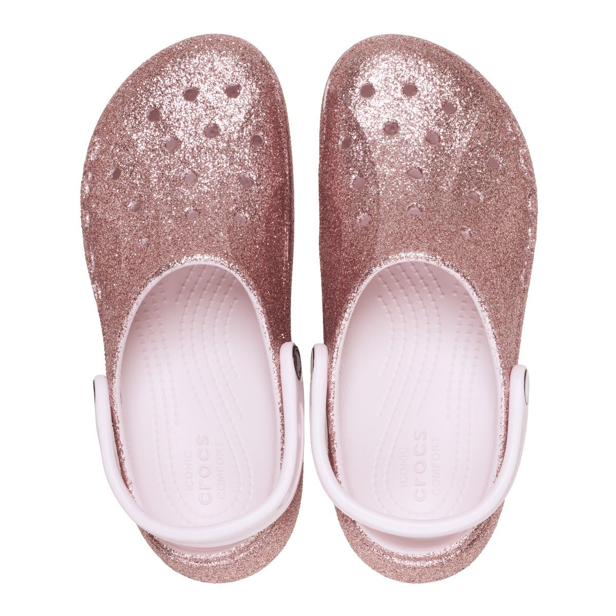 Baya Platform Glitter Clog Barely Pink