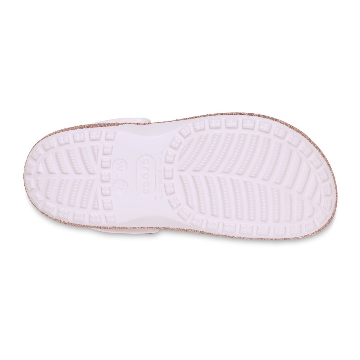 Baya Platform Glitter Clog Barely Pink