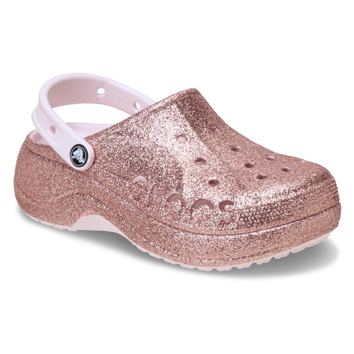 Baya Platform Glitter Clog Barely Pink