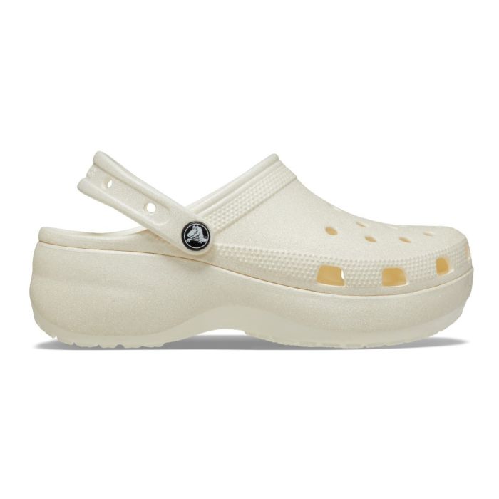 Classic Platform Glitter Clog Chalk