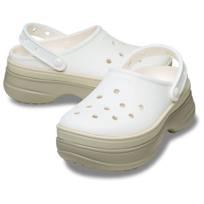 Classic Stacked Clog Chalk - Side