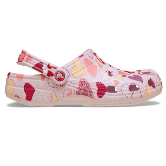 Classic Vday Clog Pink Milk Hearts