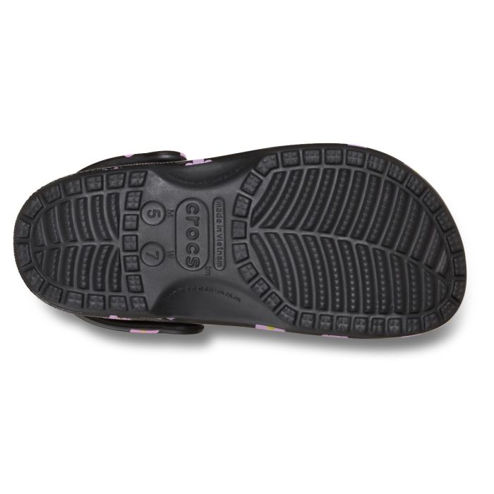 Classic Flower Clog Black