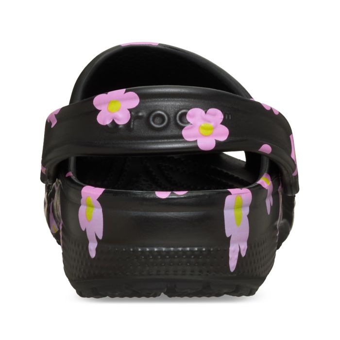 Classic Flower Clog Black