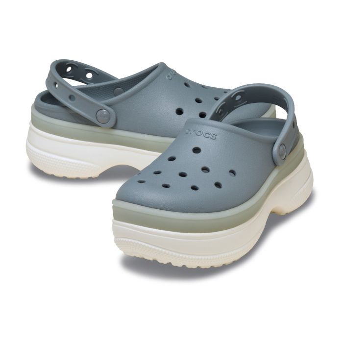 Classic Frosted Stacked Clog Concrete